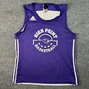 Adidas High Point Reversible Basketball Jersey Purple Gray Women's Size L 33